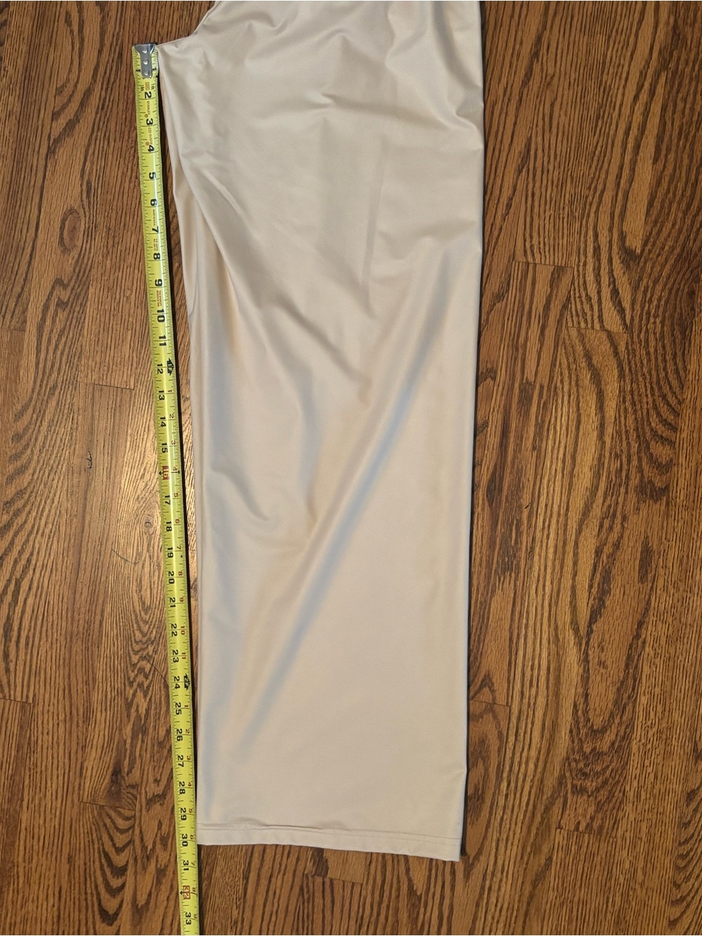 OFFLINE by Aerie Real Luxe Faux Leather Wide Leg Pants Cream Tan XS - Picture 7 of 7